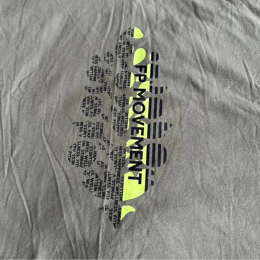 NWOT Free People Inspire Logo Tank in sage stone combo buti, S - Picture 9 of 11